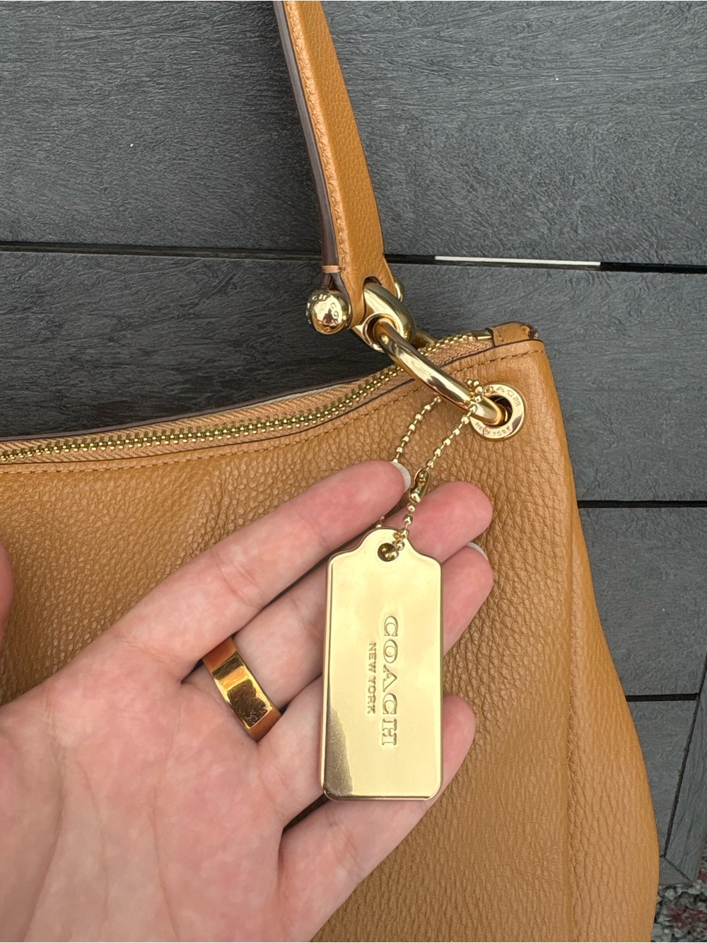 Coach Mia Pebbled Shoulder Bag - Picture 5 of 7